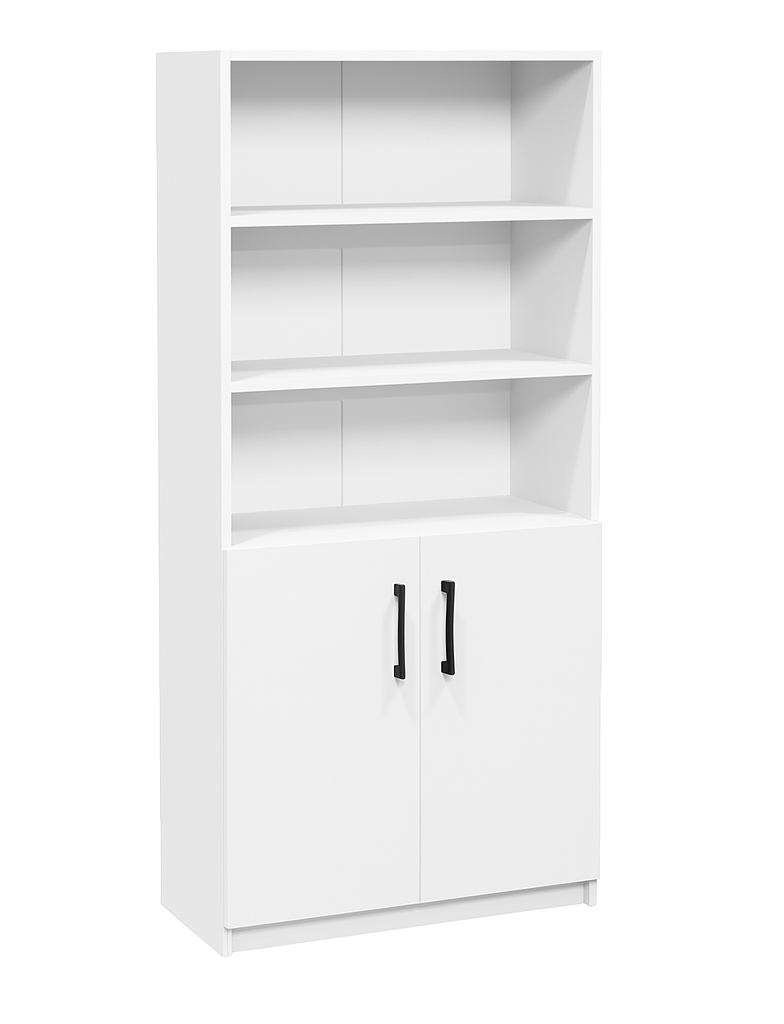 Шафа напівзакрита з 3-ма відкритими відділеннями, ЛЕЛЕКА, 800х370х1710 мм.